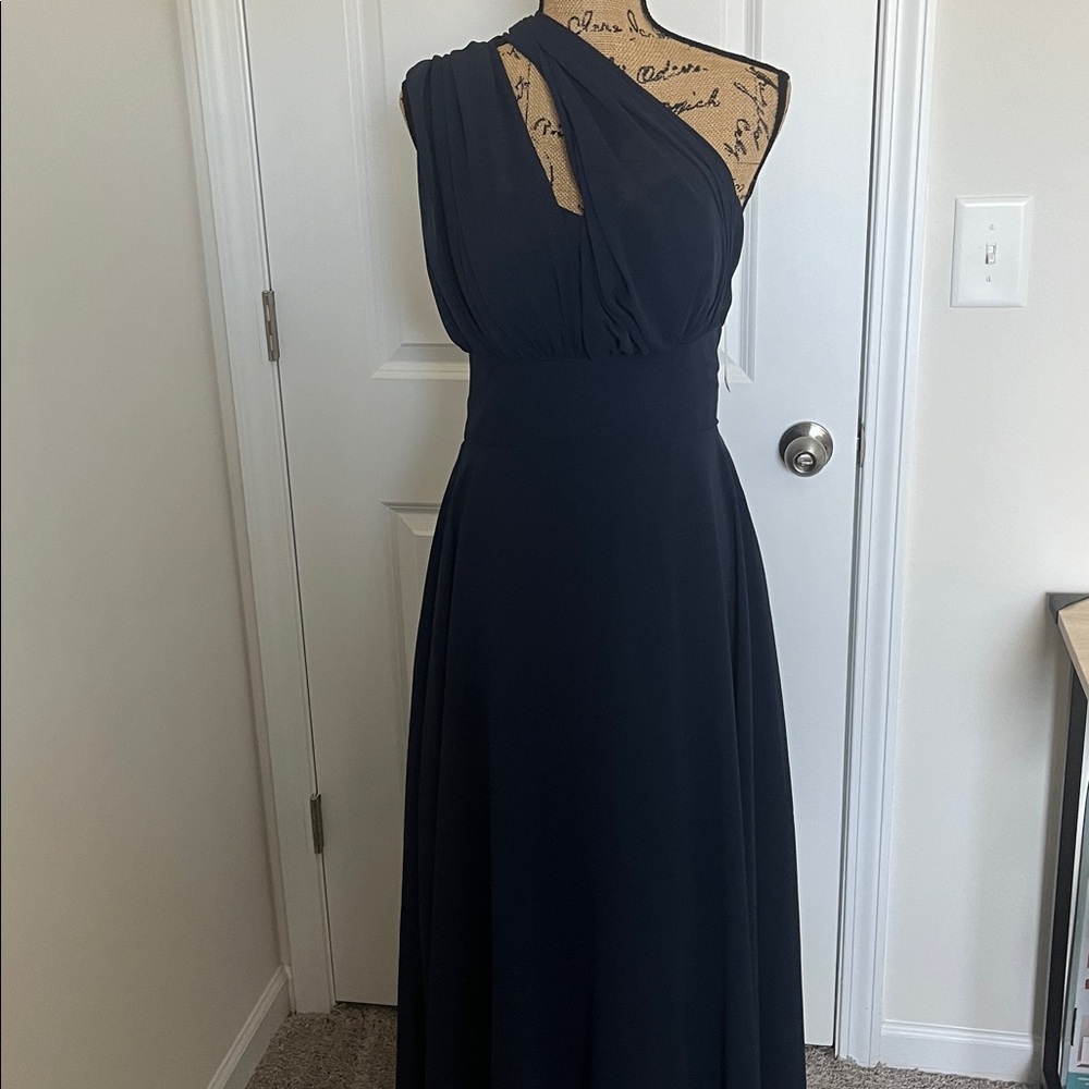 NWT Elegant Navy Blue Evening Gown